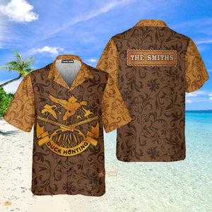 Personalized Duck Hunting Hawaiian Shirt