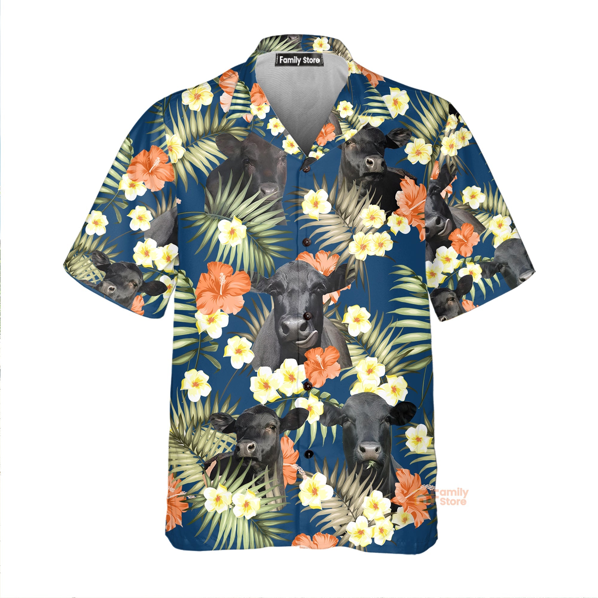 Unique Black Angus Hawaiian Shirts