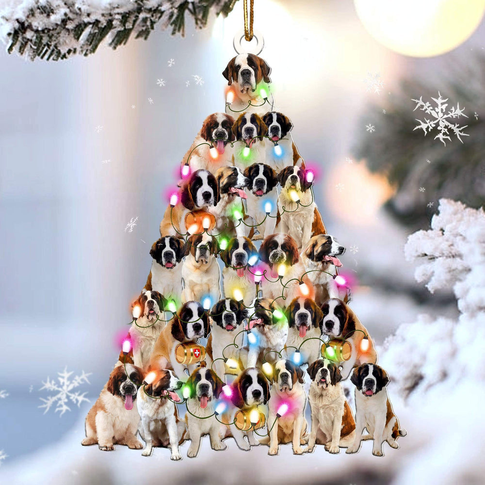 St Bernard Lovely Tree Ornament - Gift For Dog Lover