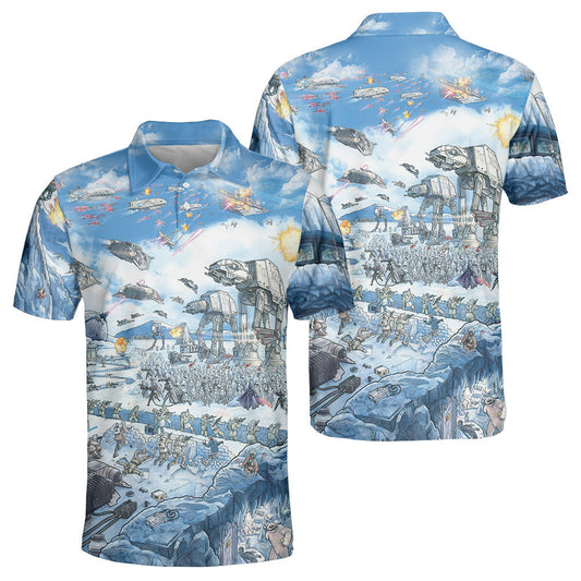 StarWarsTrainYourselfToLetGoOfEverythingYouFearToLose PoloShirt OwlOhh_9921_2