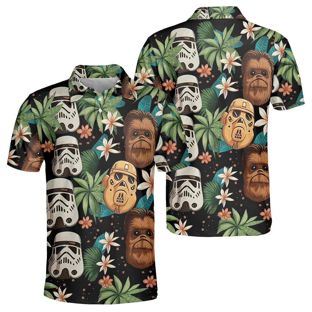 StarWarsTropicalLeafSummer PoloShirt OwlOhh_4538_2