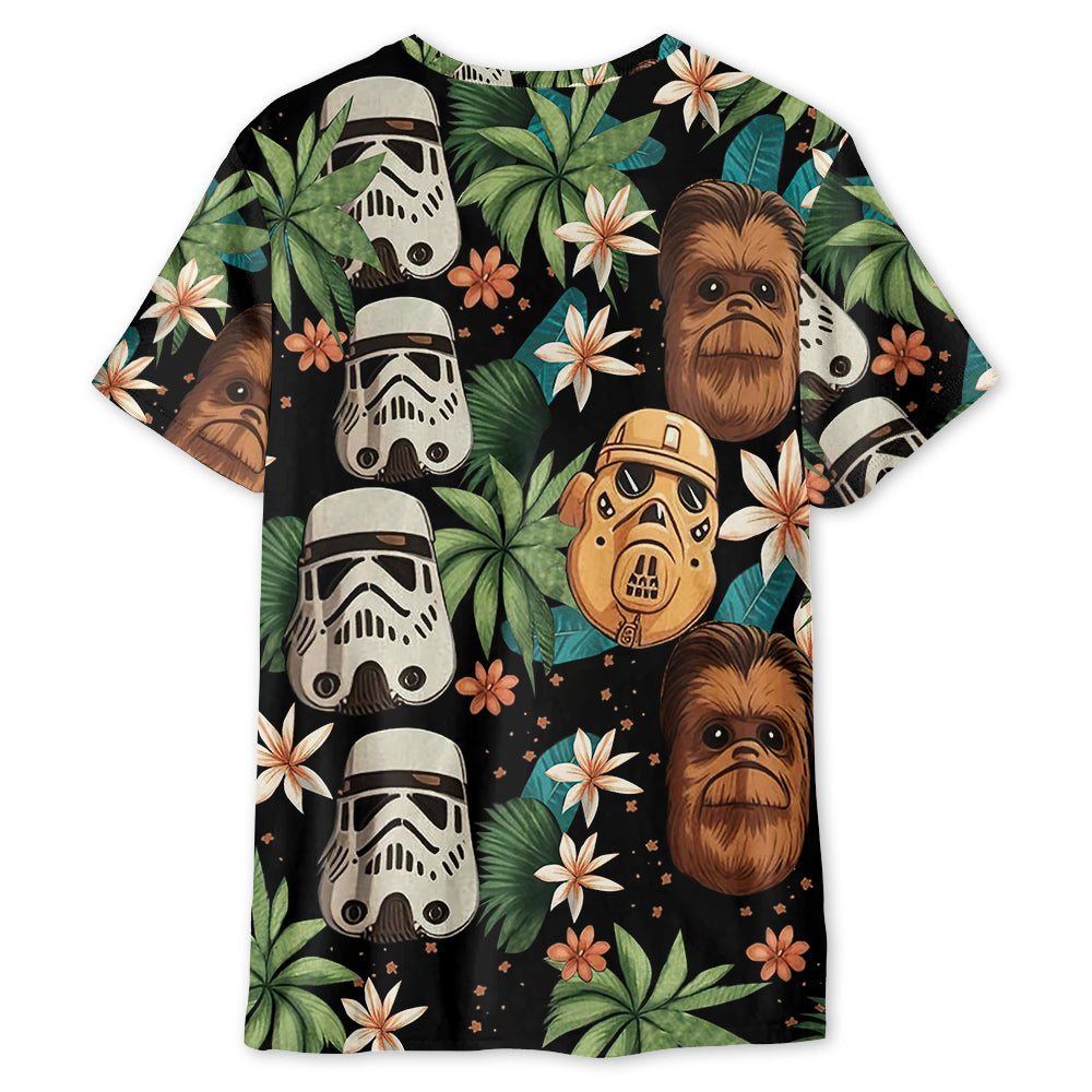 StarWarsTropicalLeafSummer Unisex3DT shirt OwlOhh_7553_2