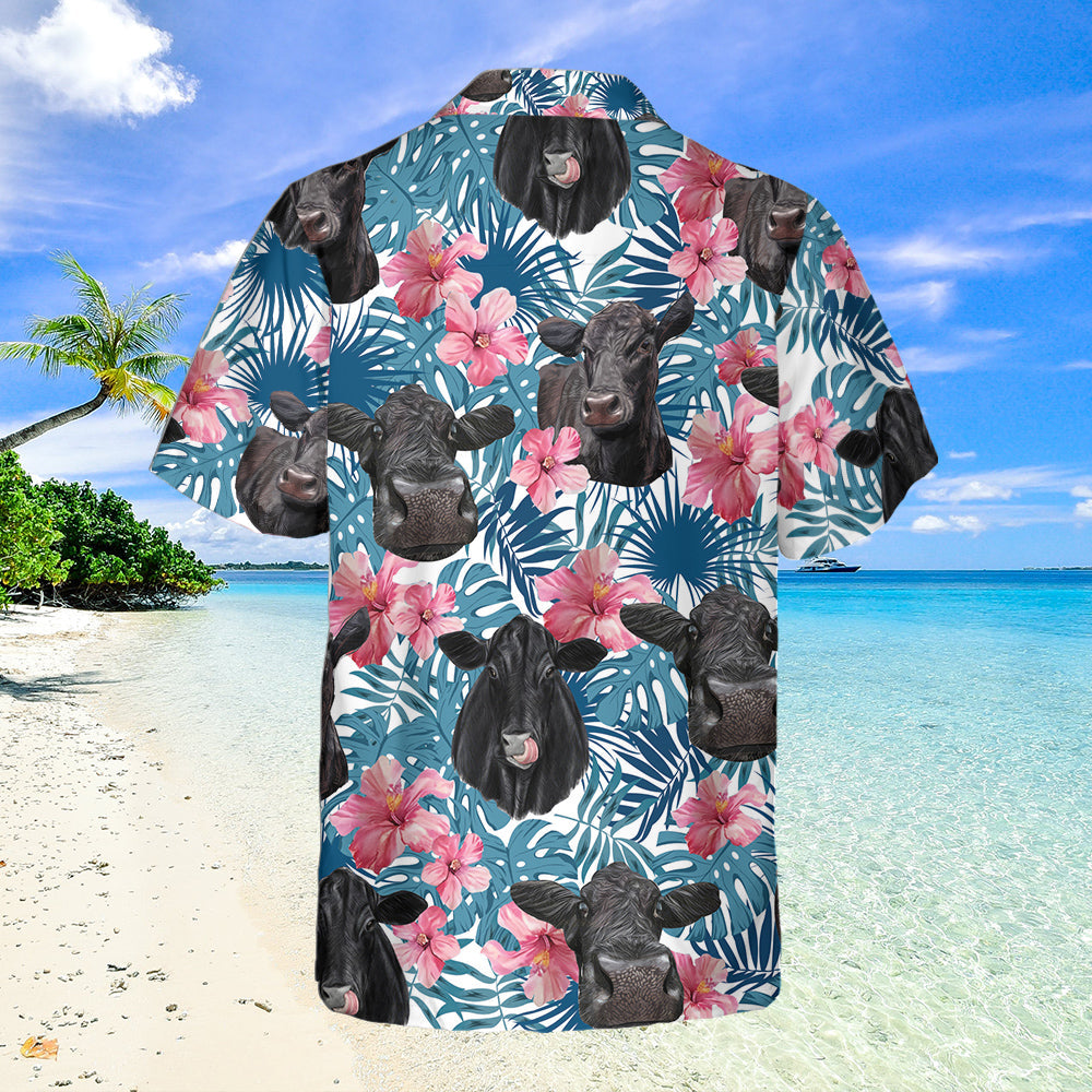 Unique Black Angus Happiness Hawaiian Shirt