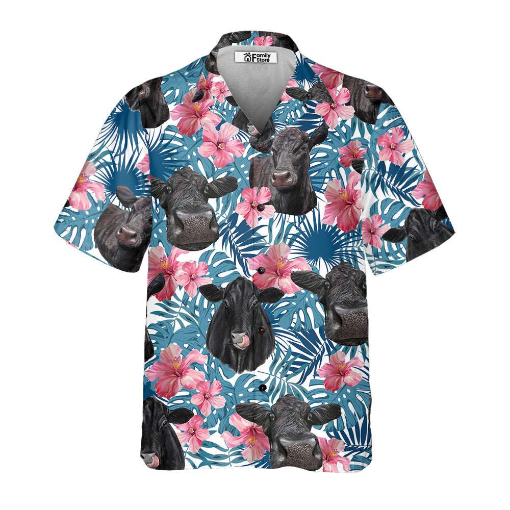 Unique Black Angus Happiness Hawaiian Shirt