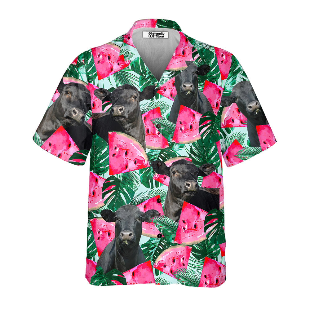 Unique Black Angus Happiness Hawaiian Shirt