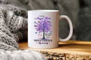 I Am An Angel Mom Purple Tree - Mug White