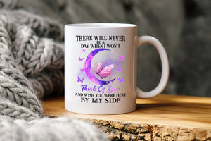 Butterfly Moon Wish You Were Here By My Side - Mug White