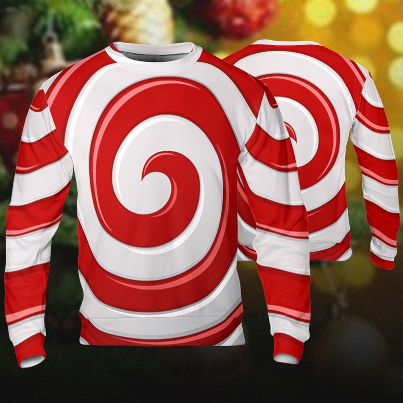 Christmas Red Candy Cane - Costume Cosplay Sweatshirt