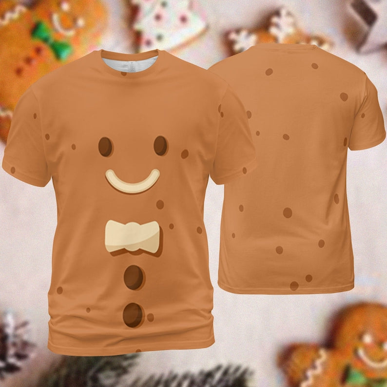 Christmas Gingerbread Man- Costume Cosplay T-Shirt