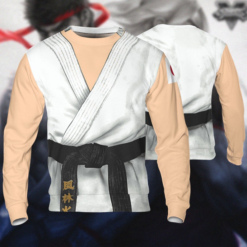 Street Fighter Ryu Full- Costume Cosplay Sweatshirt