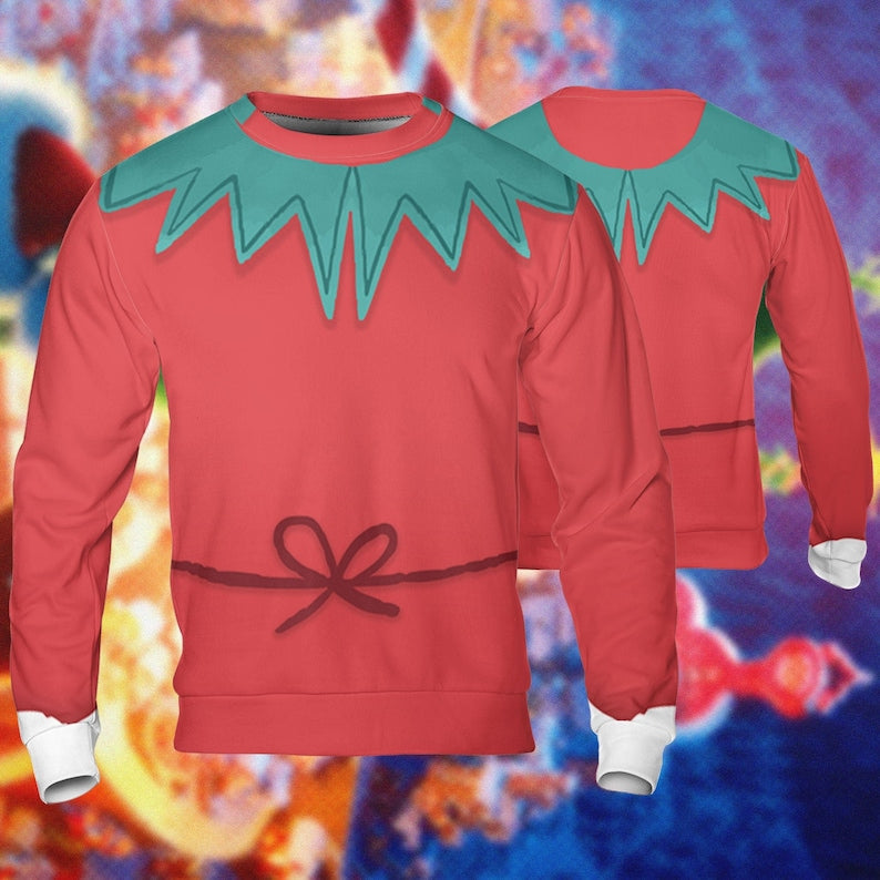 Christmas Holiday Elf Santa Claus - Costume Cosplay Sweatshirt