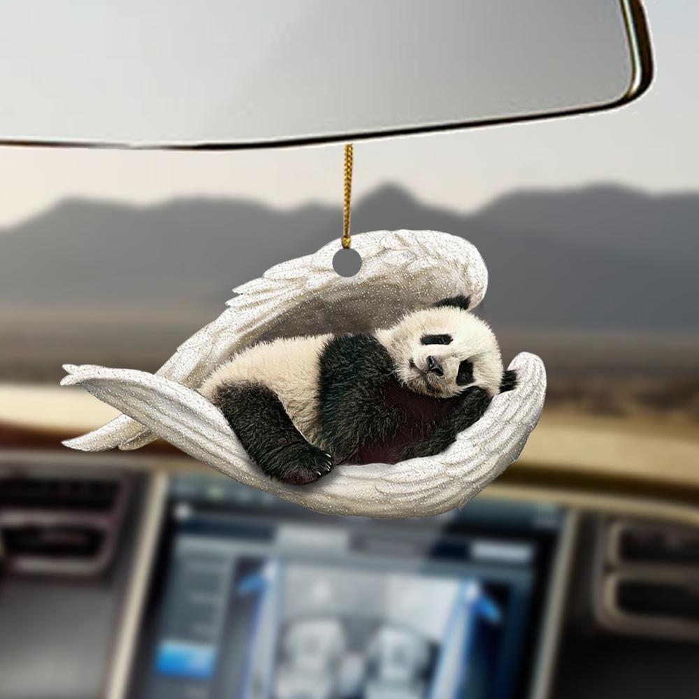 Panda Sleeping Angel Ornament - Gift For Panda Lovers