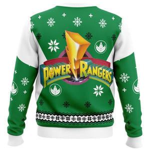 Mighty Morphin Power Rangers Green - Costume Ugly Christmas Sweater