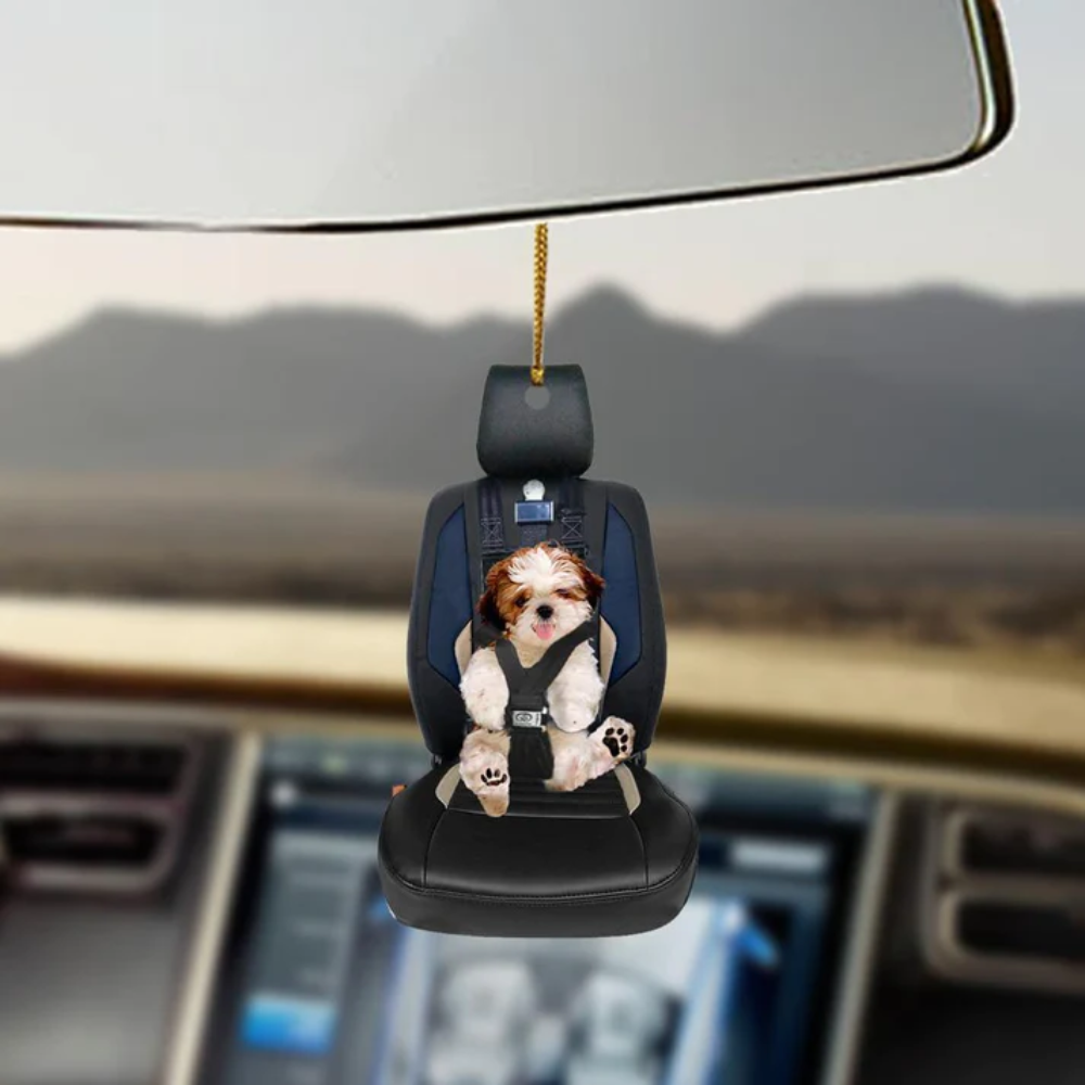 Shih Tzu Car Seat Ornament - Gift For Dog Lovers