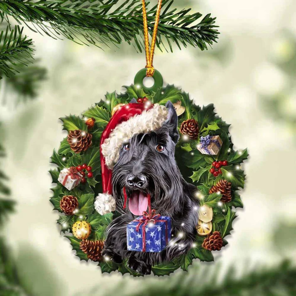 Scottish Terrier And Christmas Ornament - Gift For Dog Lover