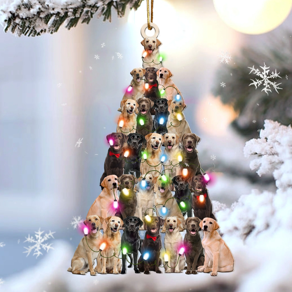 Labrador Retriever Lovely Tree Ornament - Gift For Dog Lover