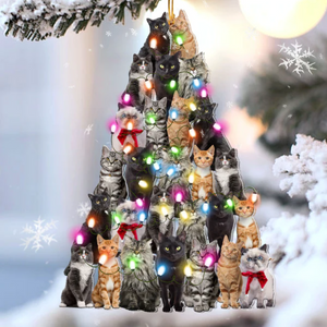 Cat Lovely Tree Ornament - Gift For Cat Lover