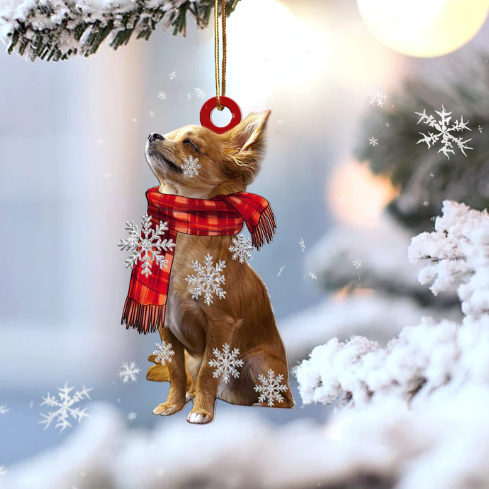 Chihuahua Snow Ornament - Gift For Dog Lover