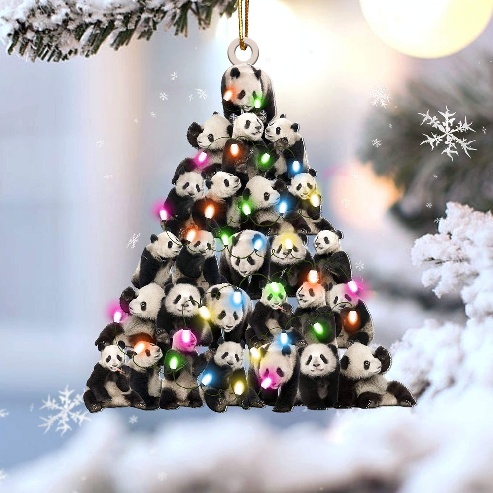 Panda Lovely Tree Ornament - Gift For Panda Lover