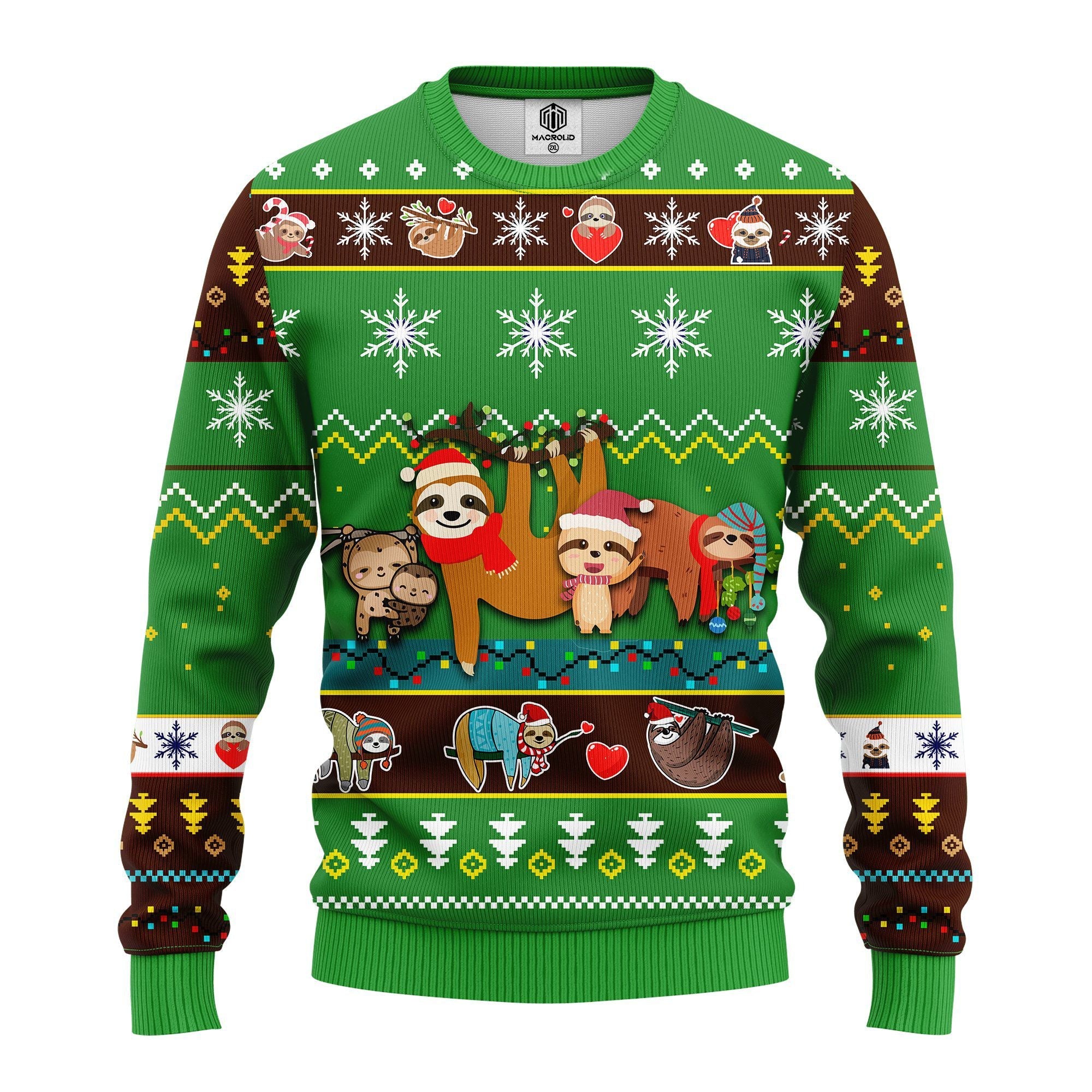 sloth cute noel mc christmas green_1663054421