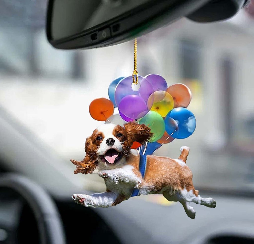 Cavalier King Charles Spaniel Dog Fly With Bubbles - Gift For Dog Lover